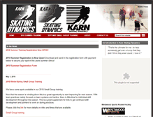 Tablet Screenshot of karnskatingdynamics.com